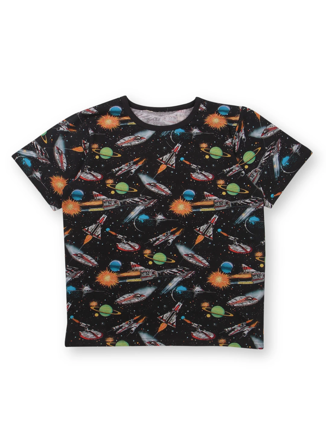 Organic Cotton Round Nack Half Sleeve Printed T-Shirt For Unisex Baby